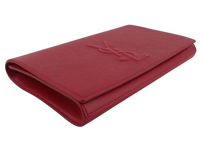 Saint Laurent Bolso de mano Monogram Belle Du Jour Roja - vista 4