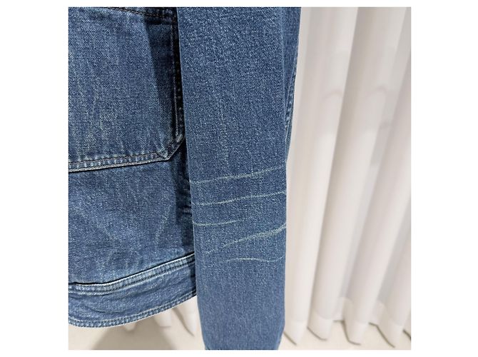 Tom Ford Giacca di denim blu con shearling Multicolore - vista 3