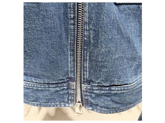 Tom Ford Giacca di denim blu con shearling Multicolore - vista 4