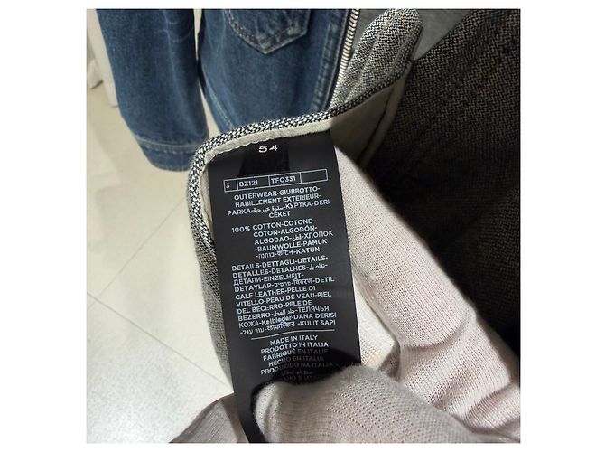 Tom Ford Giacca di denim blu con shearling Multicolore - vista 6