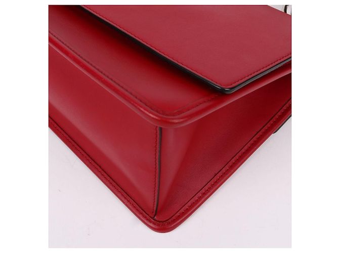 Fendi Borsa a Spalla Logo Can Eye Red Rosso - vista 10