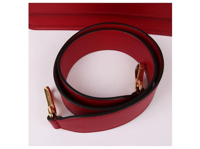 Fendi Borsa a Spalla Logo Can Eye Red Rosso - vista 7