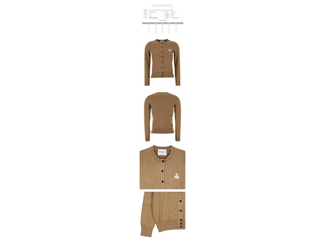 Isabel Marant Cardigan MONA Small Logo Camel Braun - Ansicht 2