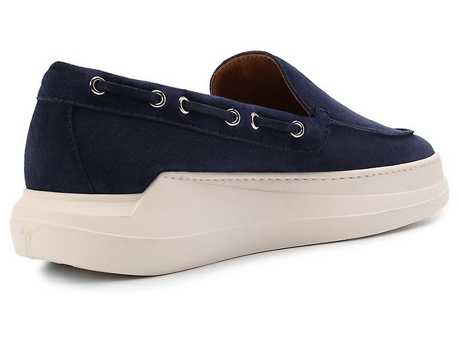 Giuseppe Zanotti Slip-on Conly String in scamosciato blu - vista 11