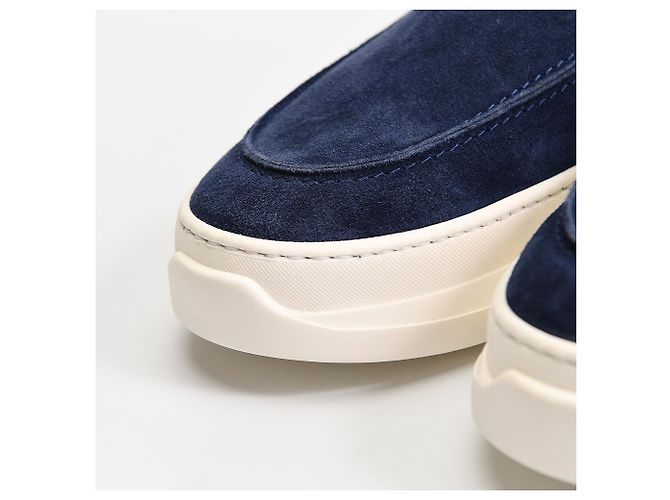 Giuseppe Zanotti Slip-on Conly String in scamosciato blu - vista 14