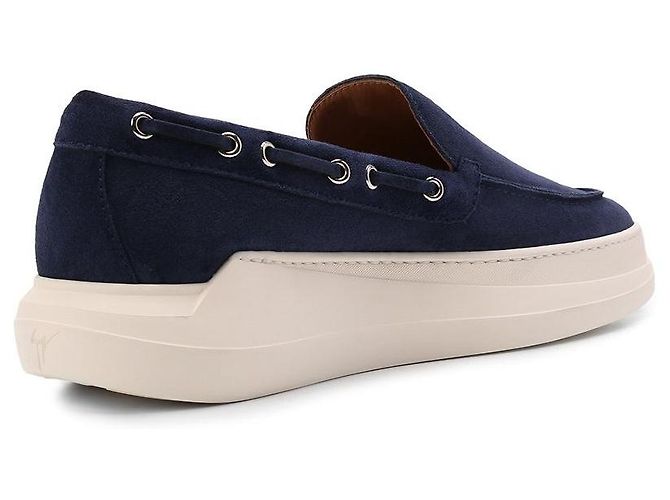 Giuseppe Zanotti Slip-on Conly String in scamosciato blu - vista 3