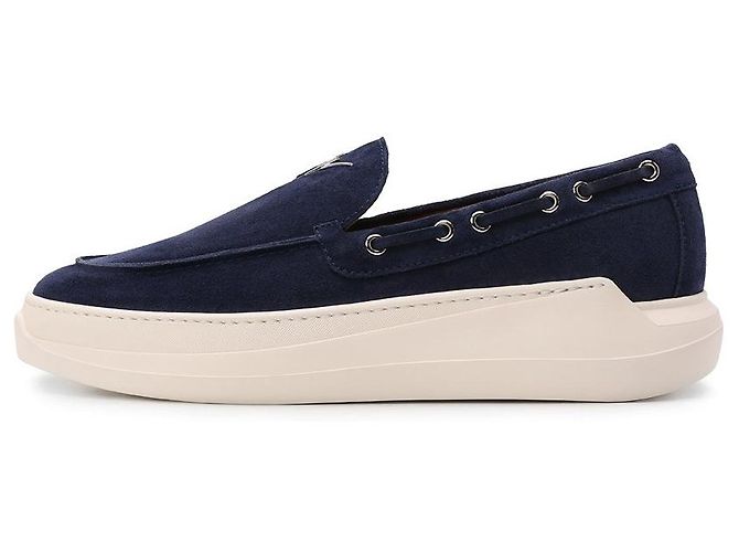 Giuseppe Zanotti Slip-on Conly String in scamosciato blu - vista 9