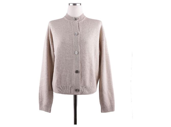 Hermès Langarm-Kaschmir-Cardigan für Damen Braun - Ansicht 14