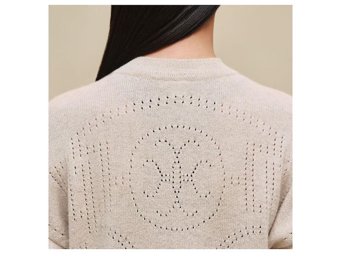 Hermès Langarm-Kaschmir-Cardigan für Damen Braun - Ansicht 9