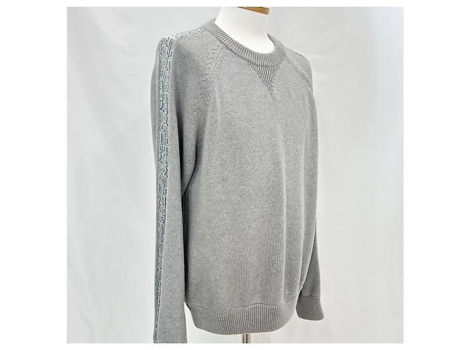 Dior Oblique Insert Knit Grey Brown - view 6