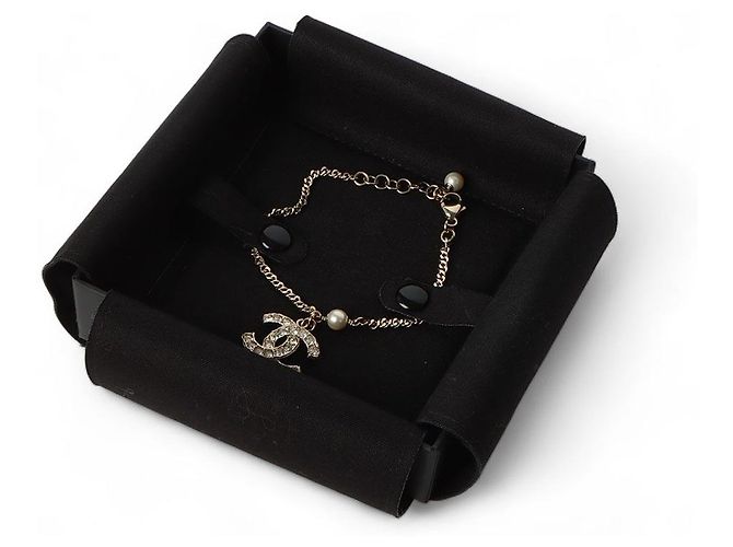 Chanel Bracciale CC Logo in cristallo Multicolore - vista 5