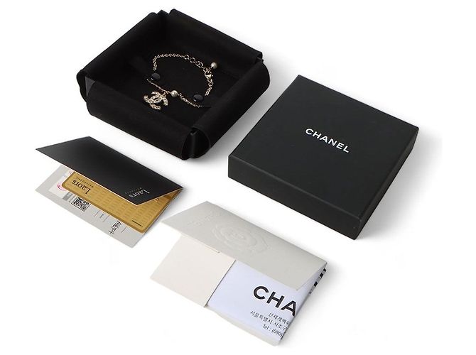 Chanel Bracciale CC Logo in cristallo Multicolore - vista 6