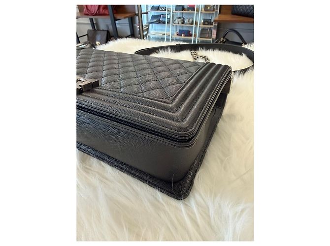 Chanel Borsa Boy Large Caviar Series Multicolore - vista 11
