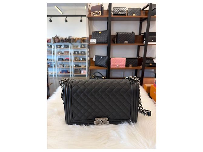 Chanel Borsa Boy Large Caviar Series Multicolore - vista 4