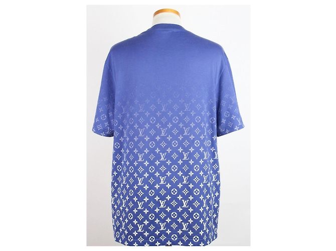 Louis Vuitton Monogram Gradient Kurzarm-T-Shirt Blau - Ansicht 2