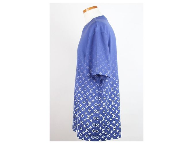 Louis Vuitton Monogram Gradient Kurzarm-T-Shirt Blau - Ansicht 4