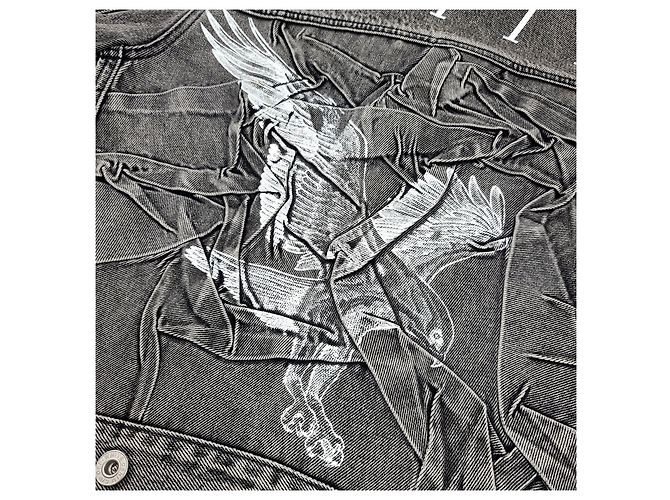 Off White Giacca di jeans bianca con logo da donna Marrone - vista 4