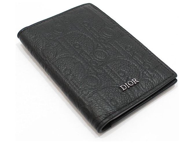 Dior Black Gravity Oblique Vertical Double Card Wallet - view 3