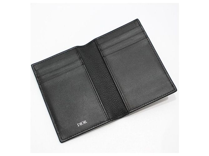 Dior Black Gravity Oblique Vertical Double Card Wallet - view 5
