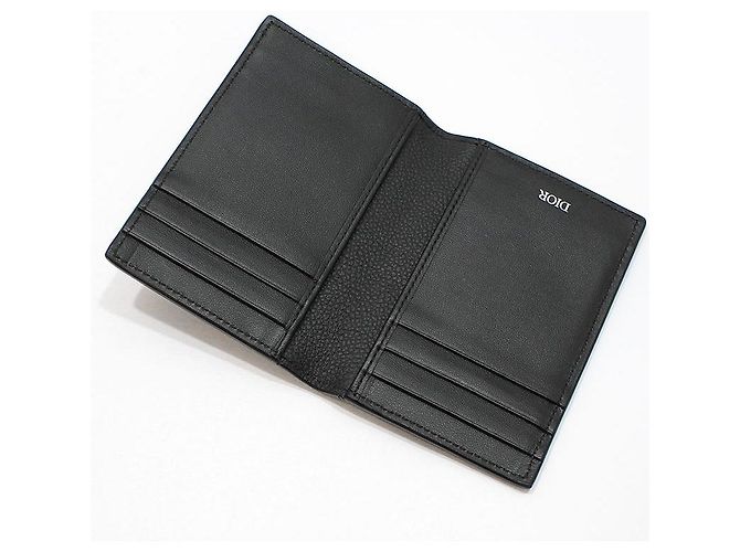 Dior Black Gravity Oblique Vertical Double Card Wallet - view 6