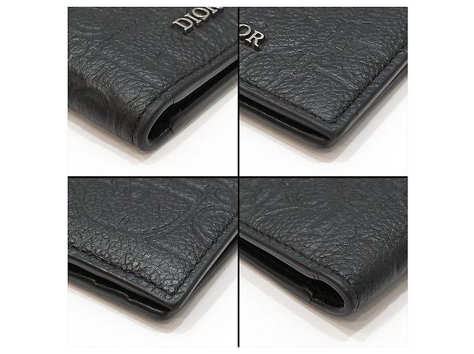 Dior Black Gravity Oblique Vertical Double Card Wallet - view 8