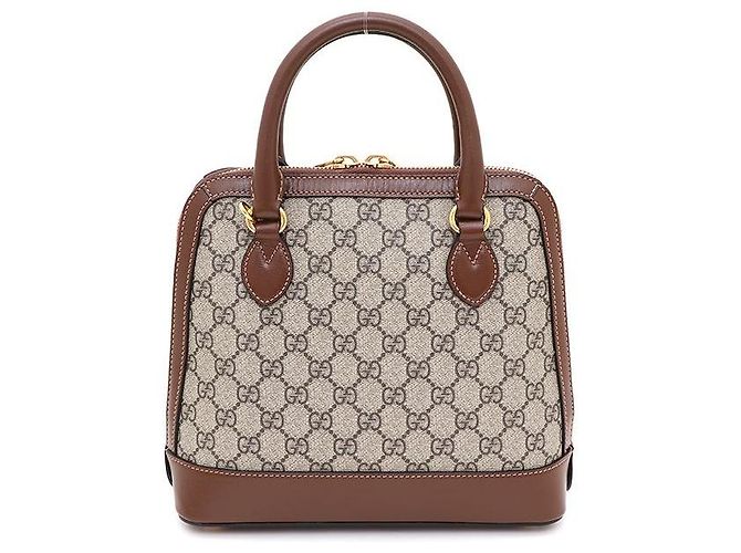 Horsebit 1955 Gucci Borsa Tote e Borsa a Spalla Horsebit Small Top Handle Marrone - vista 4