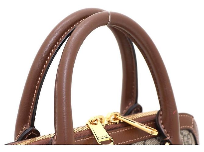Horsebit 1955 Gucci Borsa Tote e Borsa a Spalla Horsebit Small Top Handle Marrone - vista 5