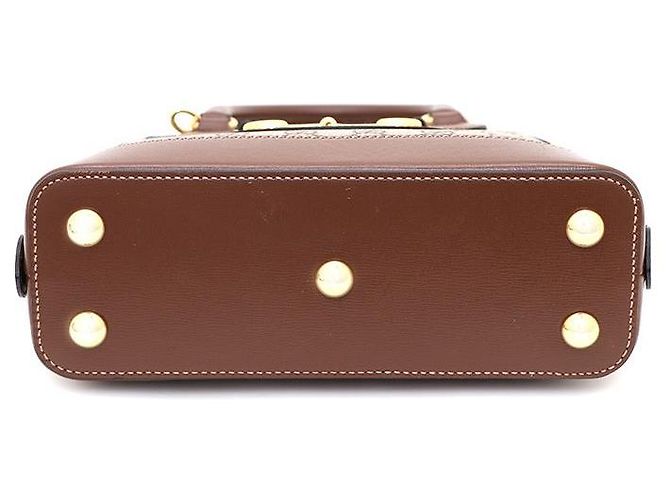 Horsebit 1955 Gucci Borsa Tote e Borsa a Spalla Horsebit Small Top Handle Marrone - vista 7