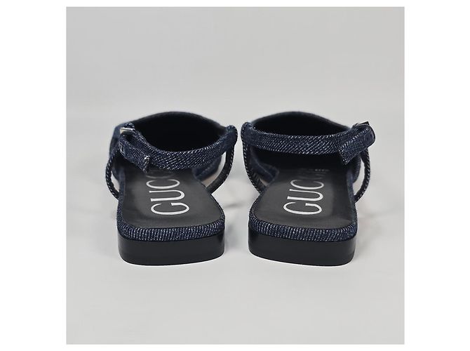 Gucci Slingback in denim GG da donna Multicolore - vista 4