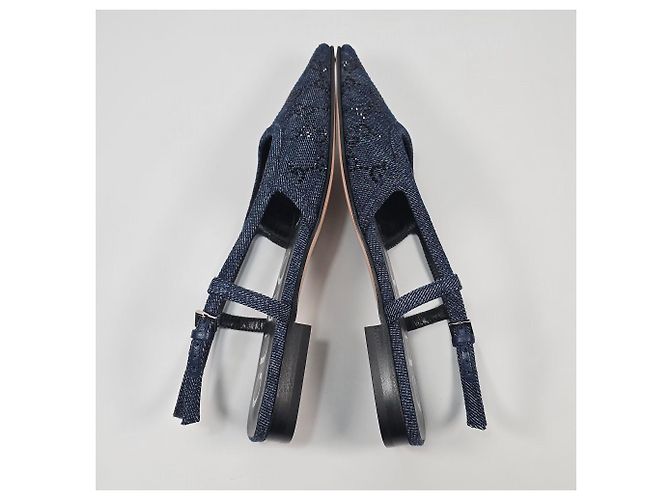 Gucci Slingback in denim GG da donna Multicolore - vista 5