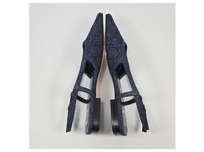 Gucci Slingback in denim GG da donna Multicolore - vista 6