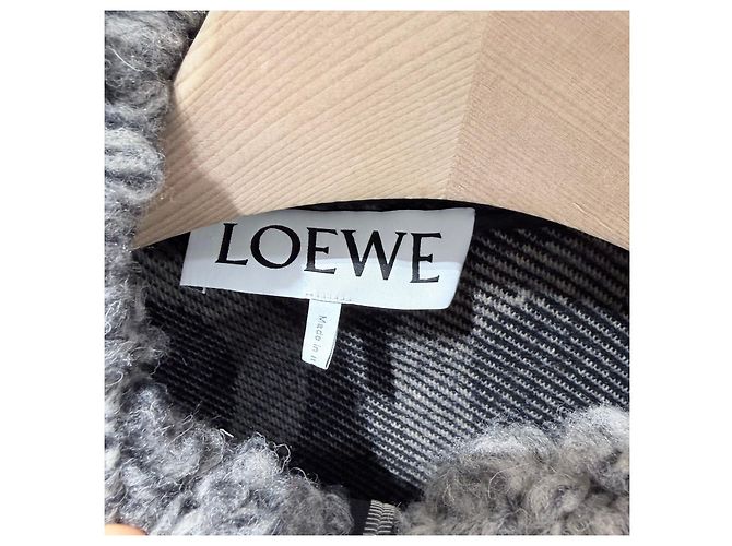 Loewe Anagram Logo Woll-Kapuzenpullover Fleecejacke Mehrfarben - Ansicht 3