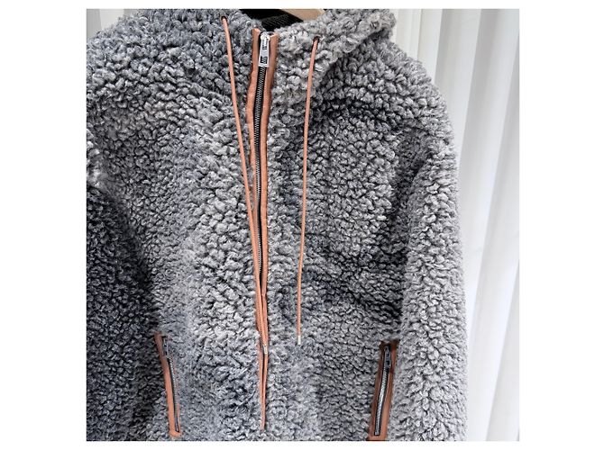 Loewe Anagram Logo Woll-Kapuzenpullover Fleecejacke Mehrfarben - Ansicht 4