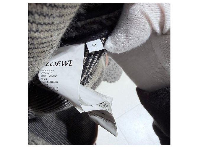 Loewe Anagram Logo Woll-Kapuzenpullover Fleecejacke Mehrfarben - Ansicht 6