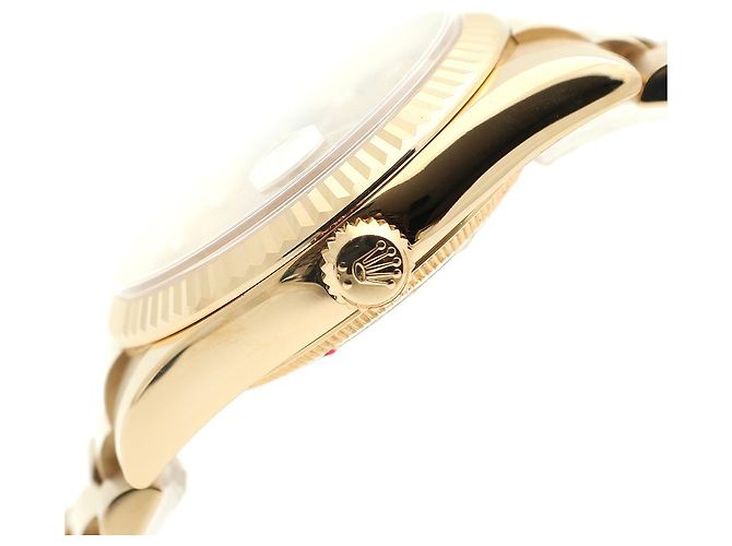 Rolex Orologio Datejust da uomo in oro con diamanti originali Giallo - vista 9