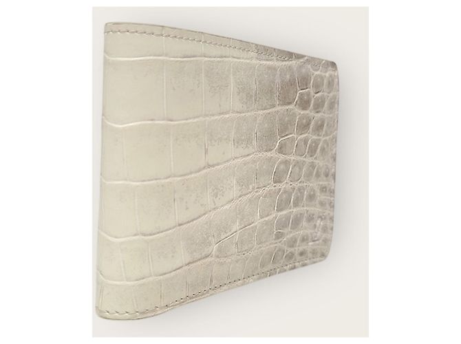 Louis Vuitton Exotic Alligator Multiple Wallet Compact Wallet White - view 3