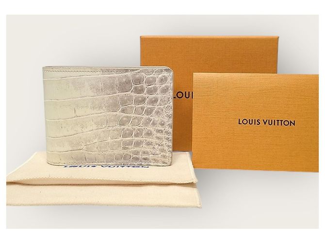 Louis Vuitton Exotic Alligator Multiple Wallet Compact Wallet White - view 6