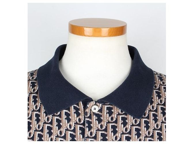 Dior Oblique Jacquard Polo Strick XL Mehrfarben - Ansicht 4