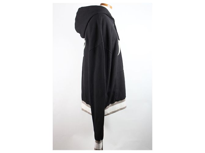 Dior Oversized Hoodie mit besticktem Logo Schwarz - Ansicht 3
