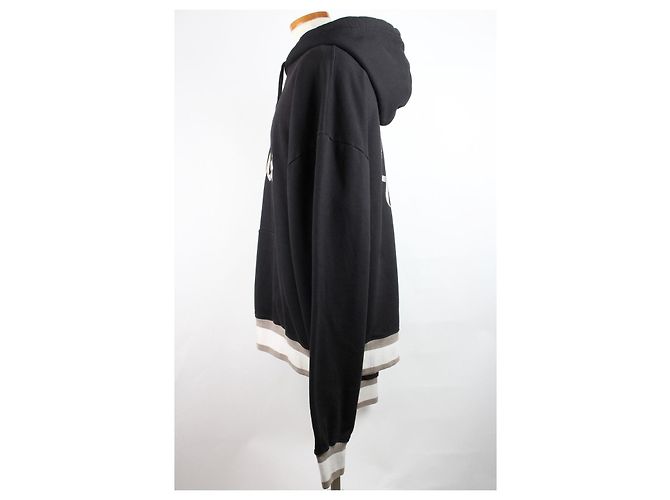 Dior Oversized Hoodie mit besticktem Logo Schwarz - Ansicht 4