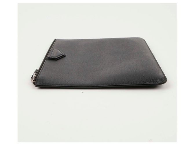 Givenchy Clutch Antigona grande in pelle nera Nero - vista 3