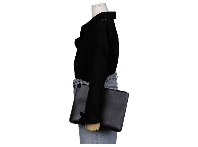 Givenchy Clutch Antigona grande in pelle nera Nero - vista 7
