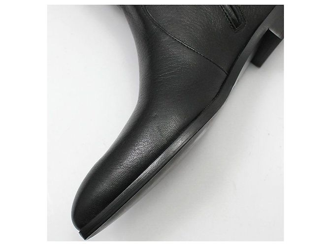 Prada Schwarze Cervone Lackleder-Stiefel - Ansicht 12