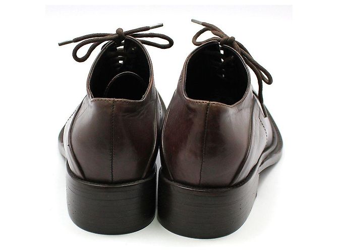 Prada Scarpe con lacci in pelle marrone da donna - vista 5