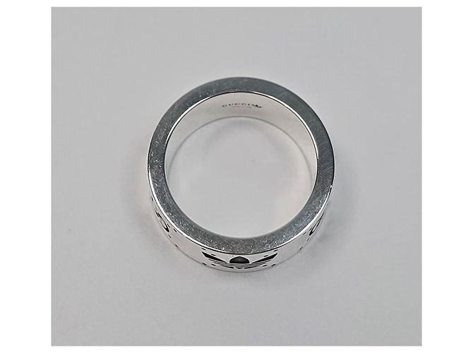 Gucci Anello largo in argento sterling con incisione del logo Adidas Trefoil Multicolore - vista 6