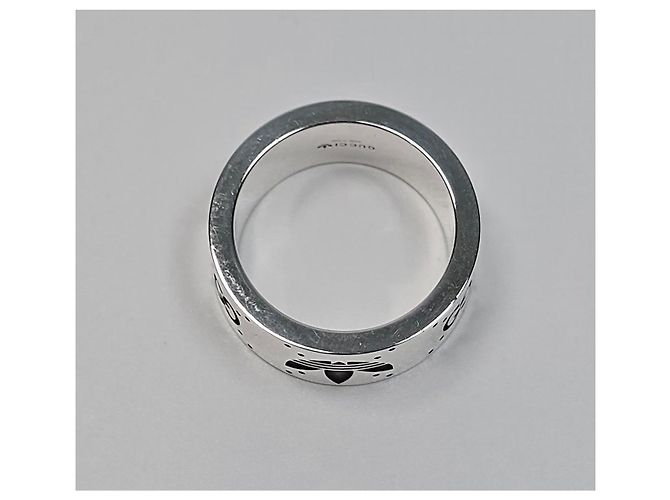 Gucci Anello largo in argento sterling con incisione del logo Adidas Trefoil Multicolore - vista 7