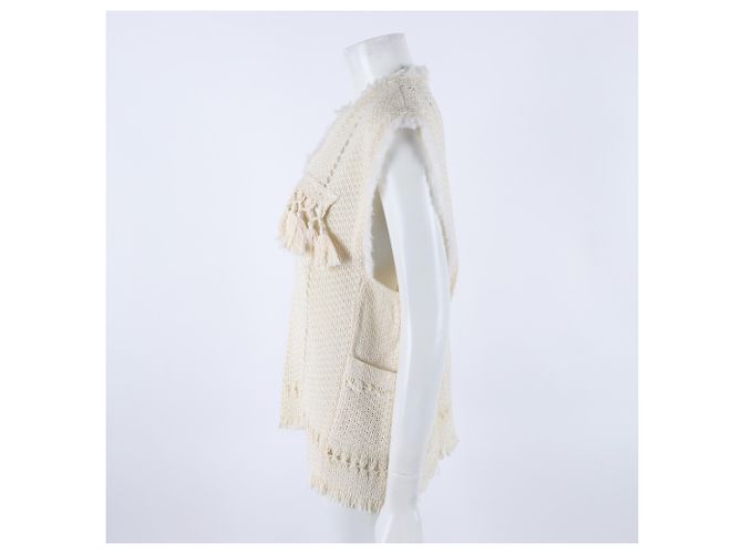 Top de malha sem mangas Isabel Marant Branco - vista 2