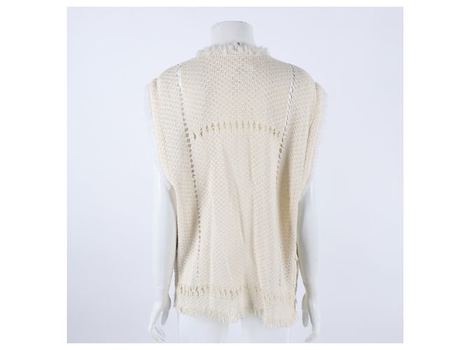 Top de malha sem mangas Isabel Marant Branco - vista 3