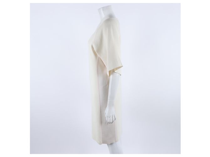 Hermès Vestido de punto de manga corta Blanco - vista 2