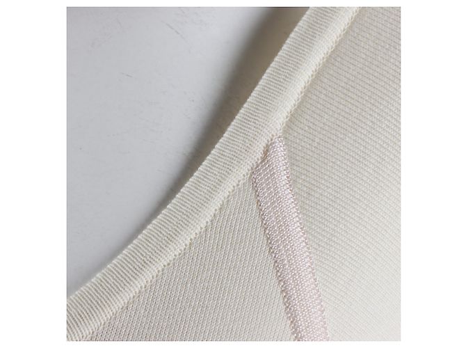 Hermès Vestido de punto de manga corta Blanco - vista 4